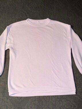 White Balloon Sleeve Crewneck Sweatshirt